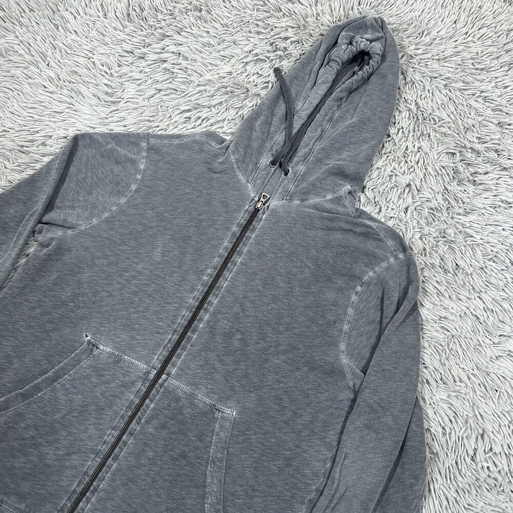 James Perse Sweatshirt 2 Medium Hoodie Full Zip Vintage French Terry Supima Mens